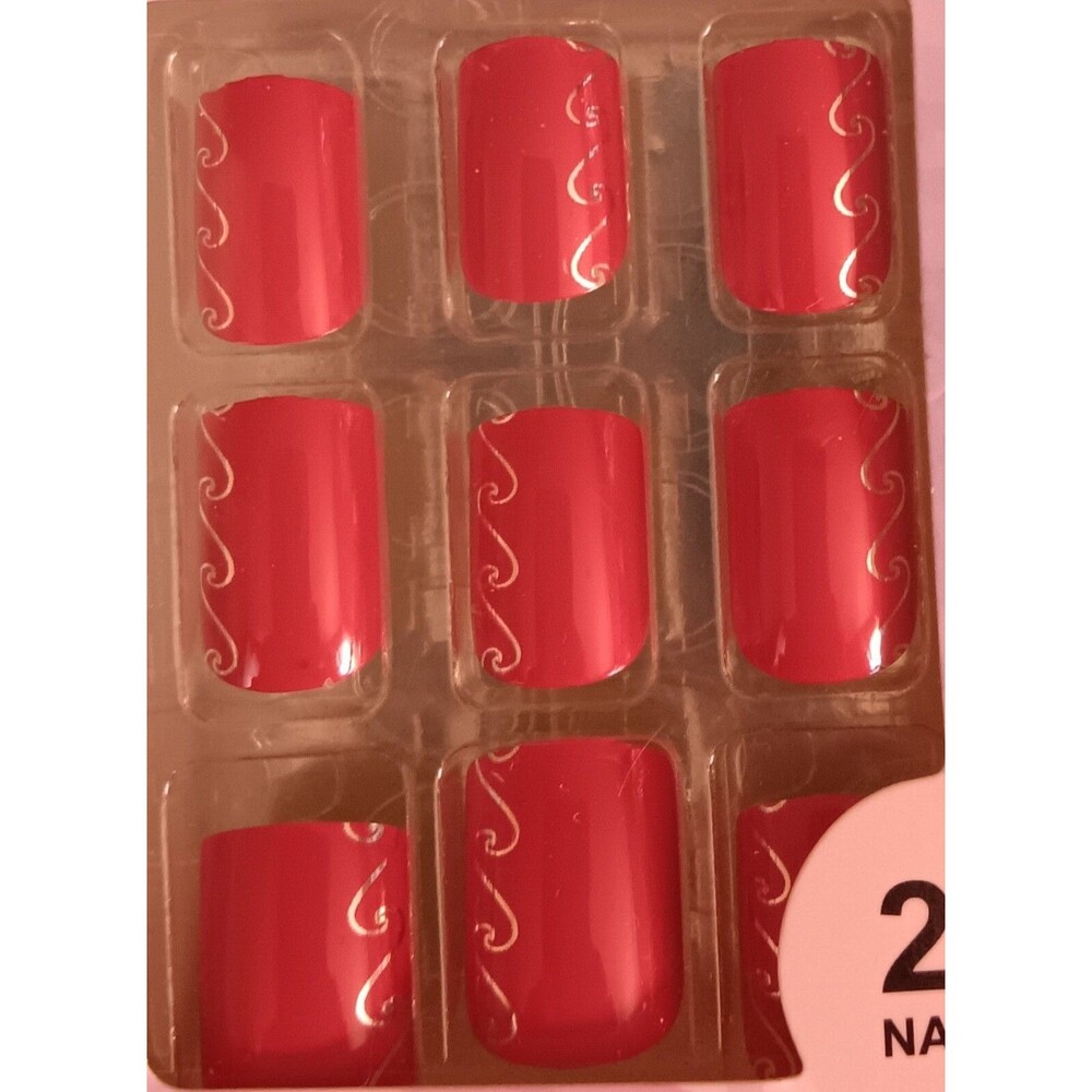 Nail Set 24 Piece New Pretty Secrets Artificial Sets Professional textured art